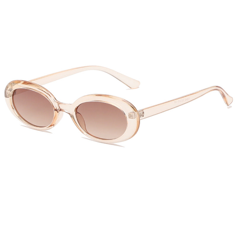 Venta al por mayor Gafas de sol unisex con marco pequeño ovalado para PC